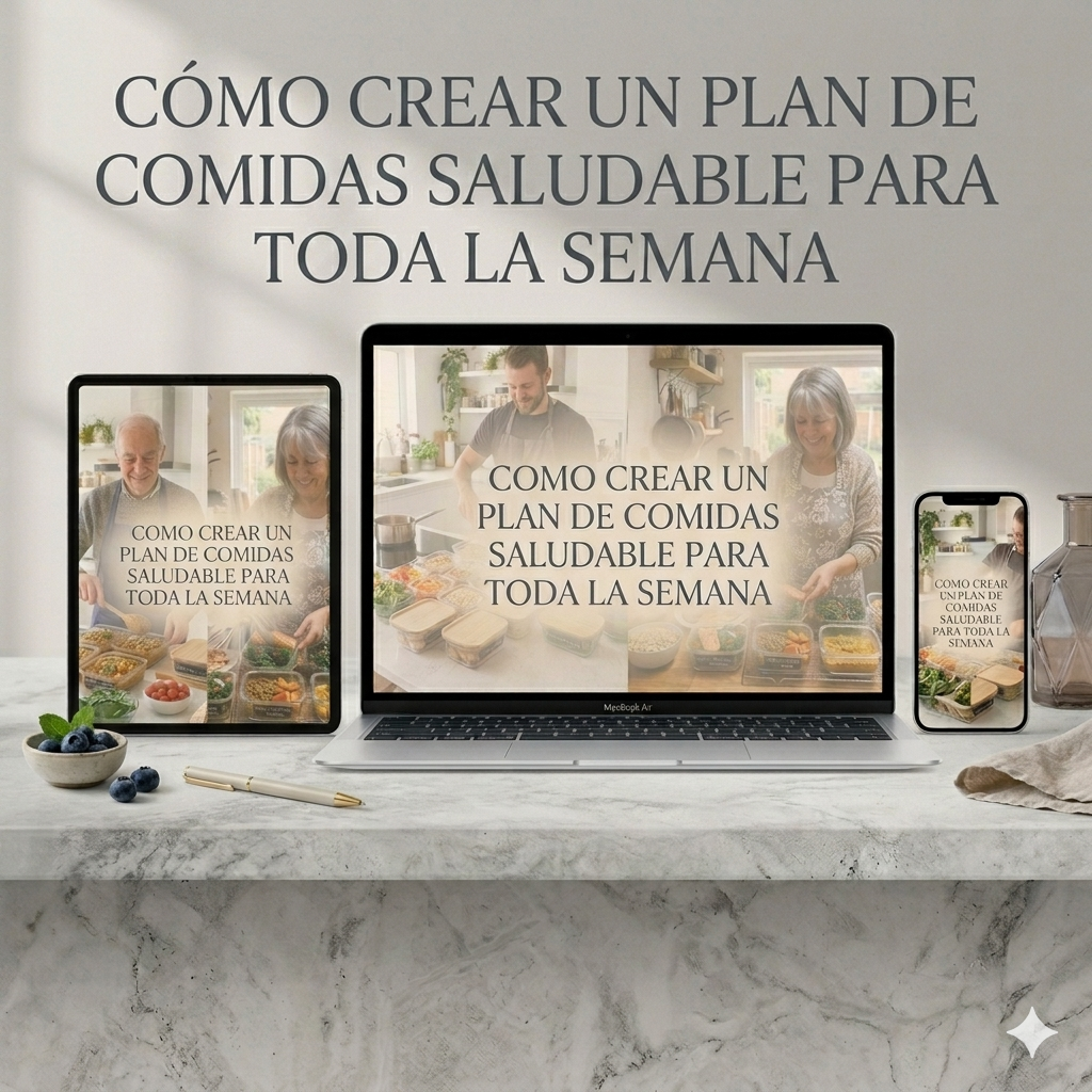 Ebook: Como crear un plan de comidas saludable para toda la semana